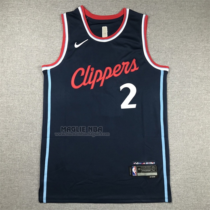 Maglia
 Kawhi Leonard NO 2 Los Angeles Clippers Icon 2024-25 Blu
